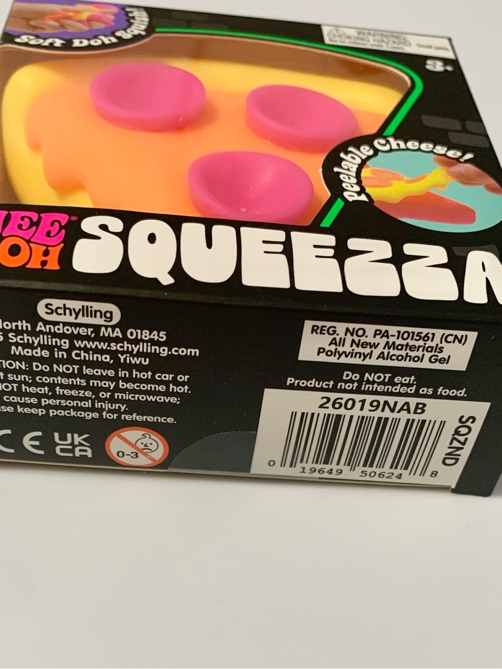 NEEDOH Pizza Squish NEE DOH Squeezza Squishy Sensory Toy Yellow Crust NEW - Picture 2 of 3